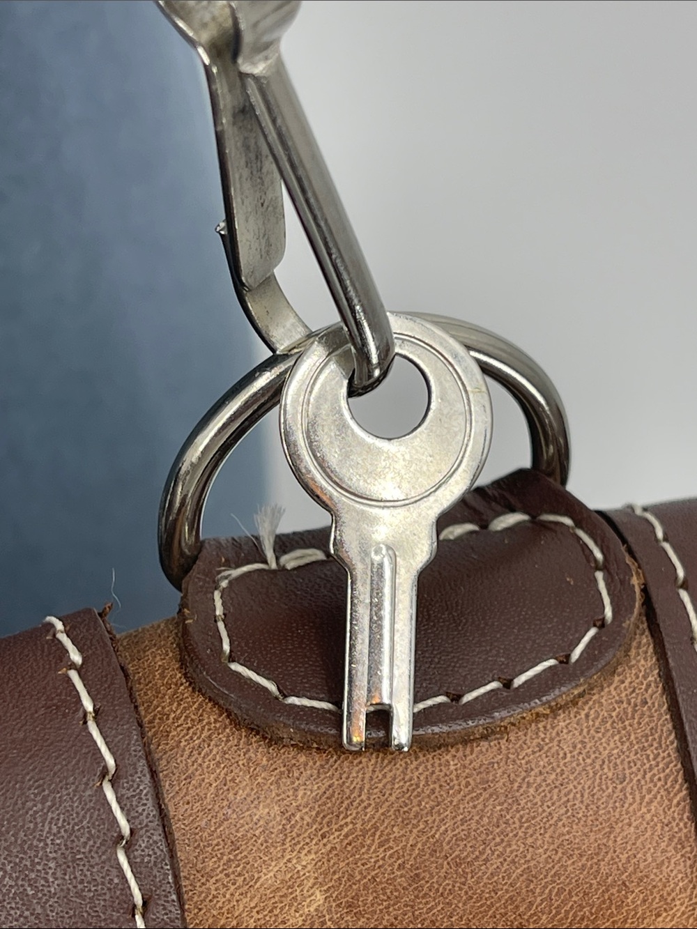 SIR ARTHUR Leather Messenger Briefcase - Brown VINTAGE - Picture 9 of 9